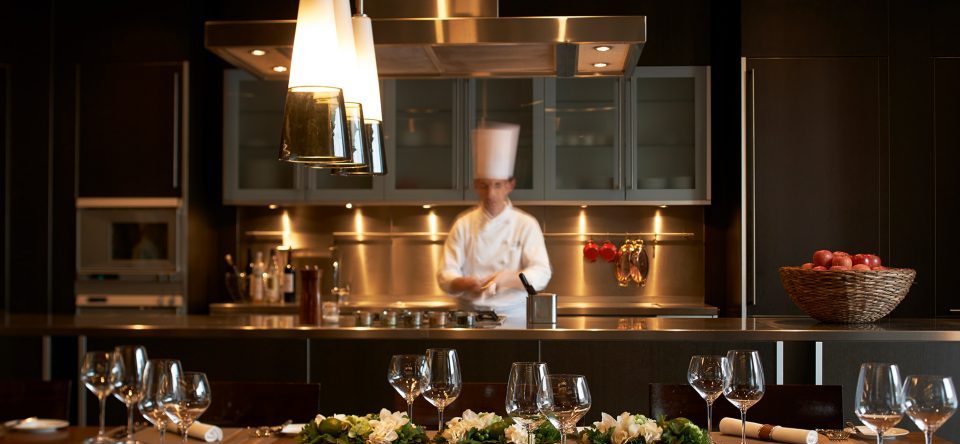 dark kitchen