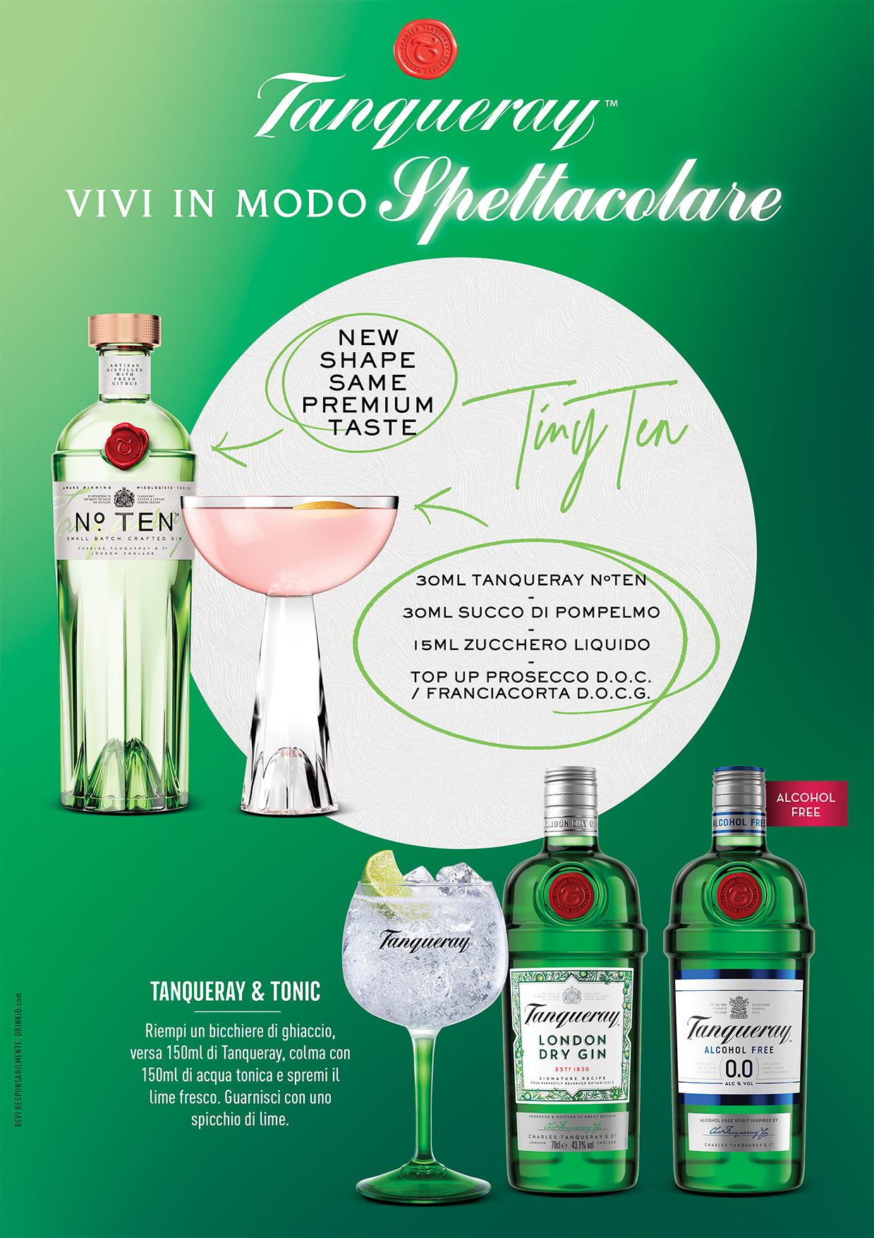 Vendita gin Tanqueray Diageo all'ingrosso - Zona