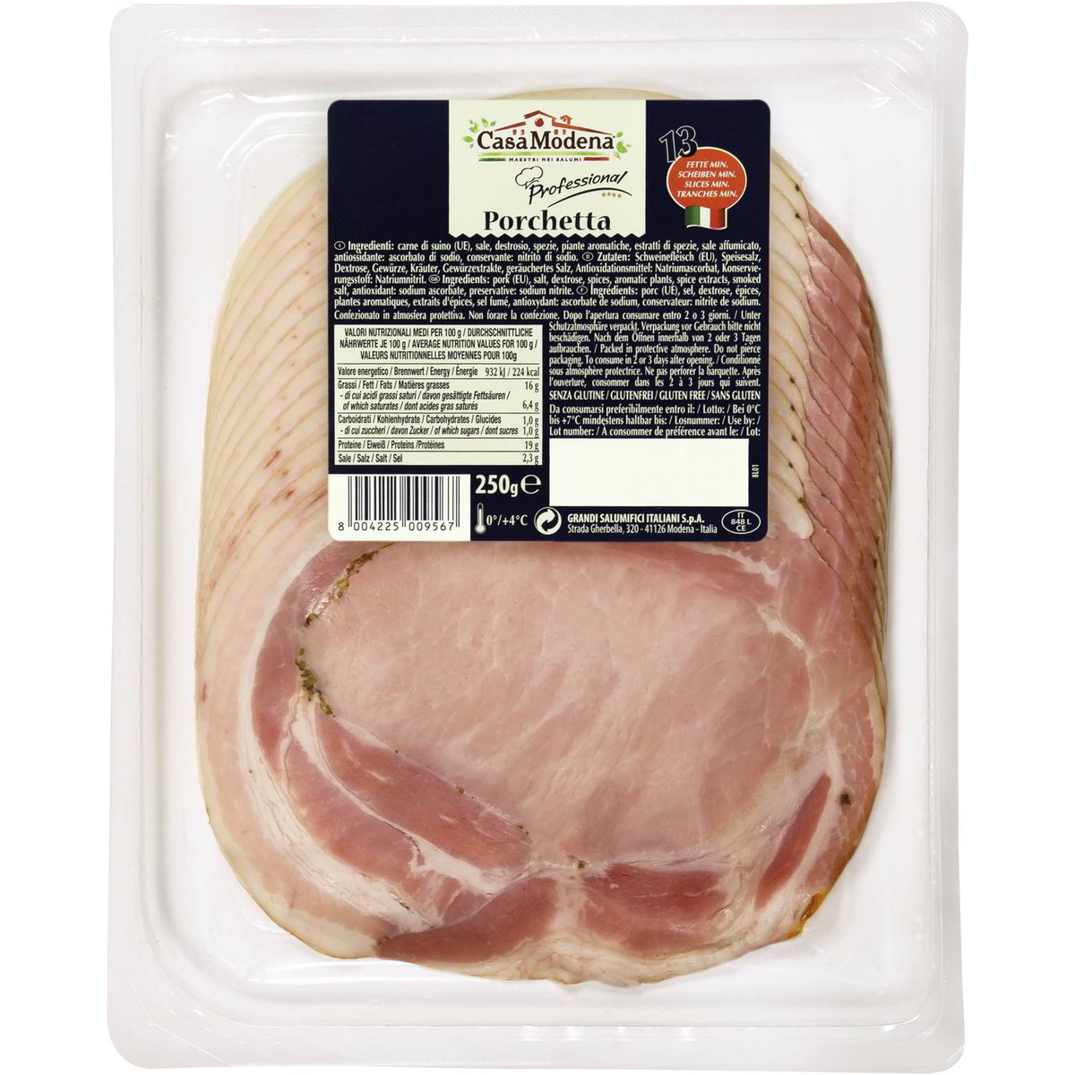 Vendita PORCHETTA A FETTE e all'ingrosso. Salumi preaffettati all