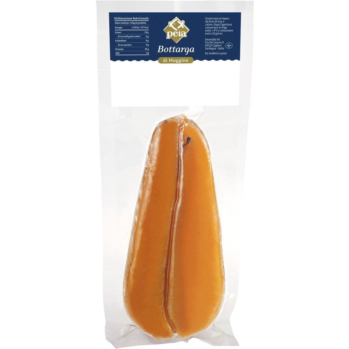 Bottarga Di Muggine Sottovuoto, Circa 150 Gr - Il "caviale Del Mediterraneo"