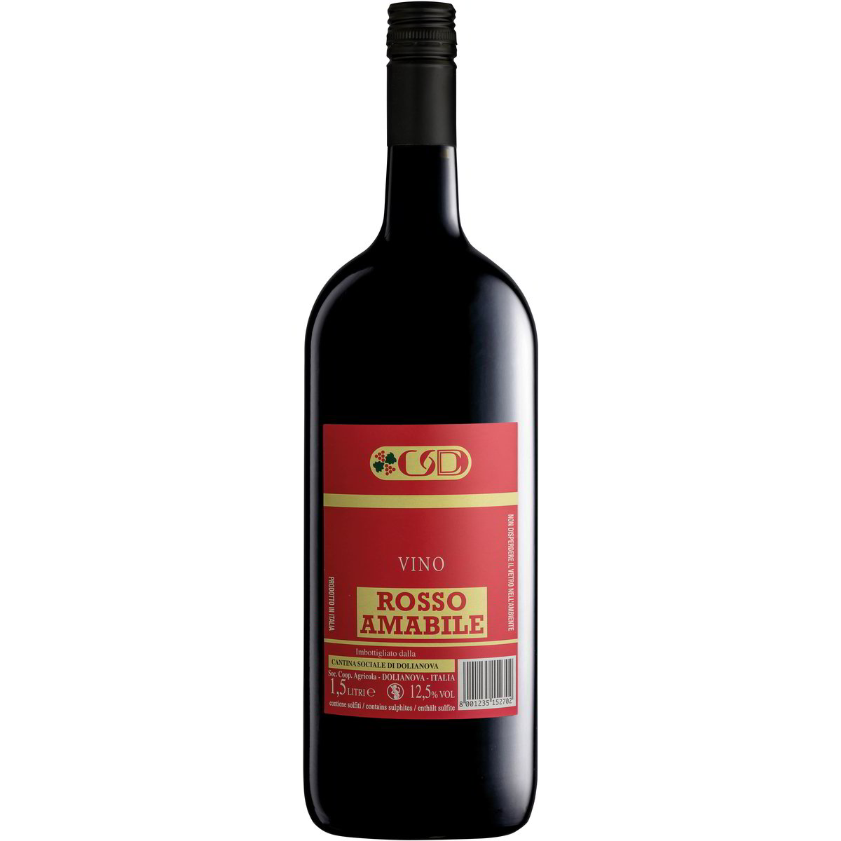 Vendita VINO ROSSO DA TAVOLA AMABILE CANTINA SOCIALE DI DOLIANOVA all ...