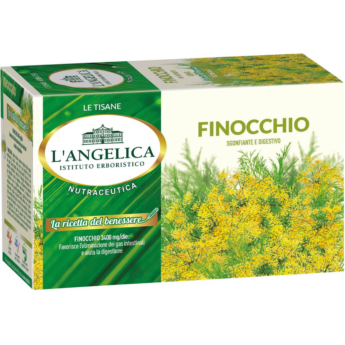 Finoccio Tea Vendita TISANA AL FINOCCHIO L'ANGELICA 20 FILTRI all'ingrosso. Infusi ...