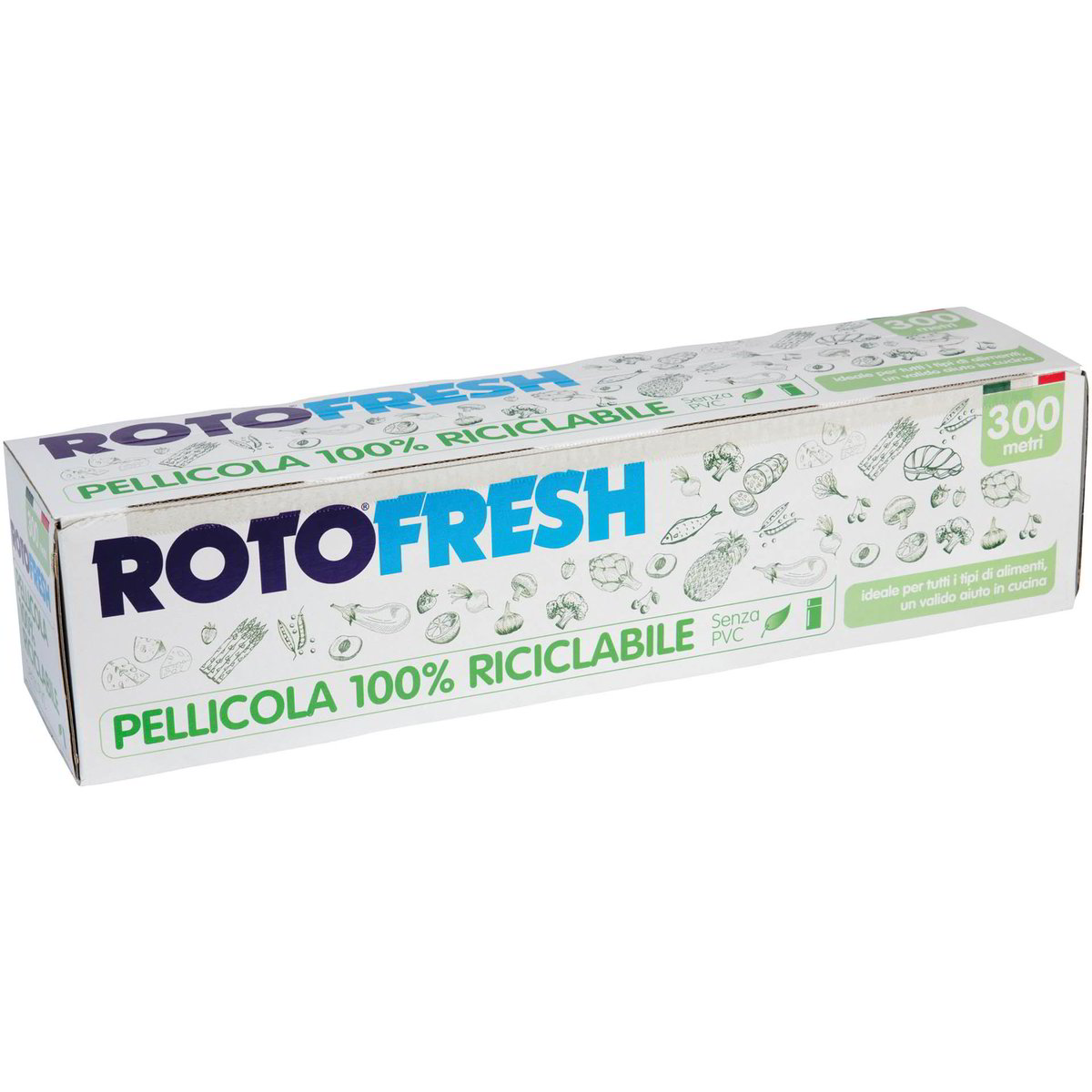 Pellicola Trasparente Bacofoil Senza PVC - Easy-Cut Con Lama Curva - 32,5 Cm X 20 M - Riciclabile