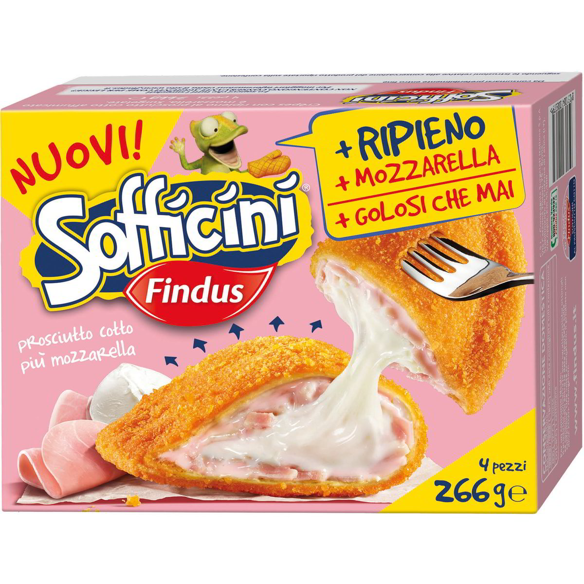 Vendita SOFFICINI PROSCIUTTO E MOZZARELLA FINDUS 4 PEZZI All ingrosso Vendita SOFFICINI PROSCIUTTO E MOZZARELLA FINDUS 4 PEZZI All ingrosso