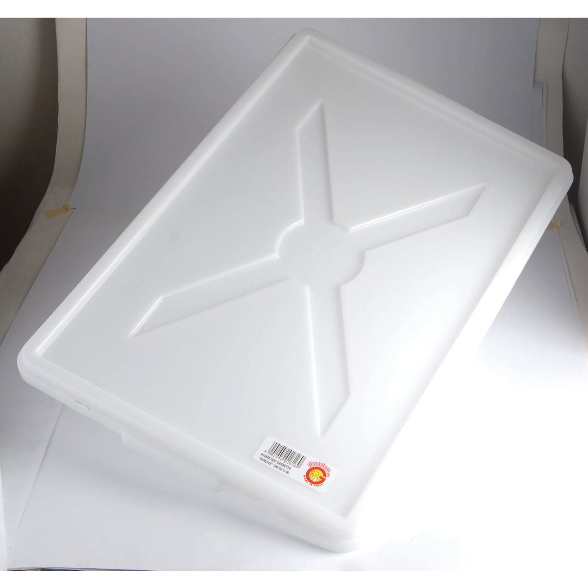 Giganplast Cassetta polietilene Uso Alimentare Service sovrapponibile Professionale Pizza Impasto Pane Pasta (60x40cm h.7cm