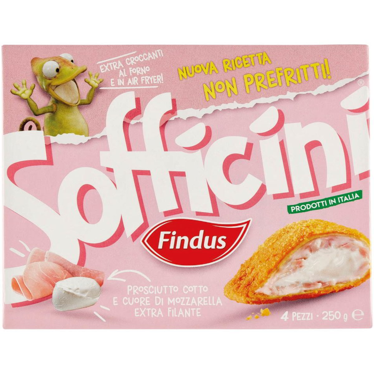 Vendita SOFFICINI PROSCIUTTO E MOZZARELLA FINDUS 4 PEZZI 250 G All Vendita SOFFICINI PROSCIUTTO E MOZZARELLA FINDUS 4 PEZZI 250 G All