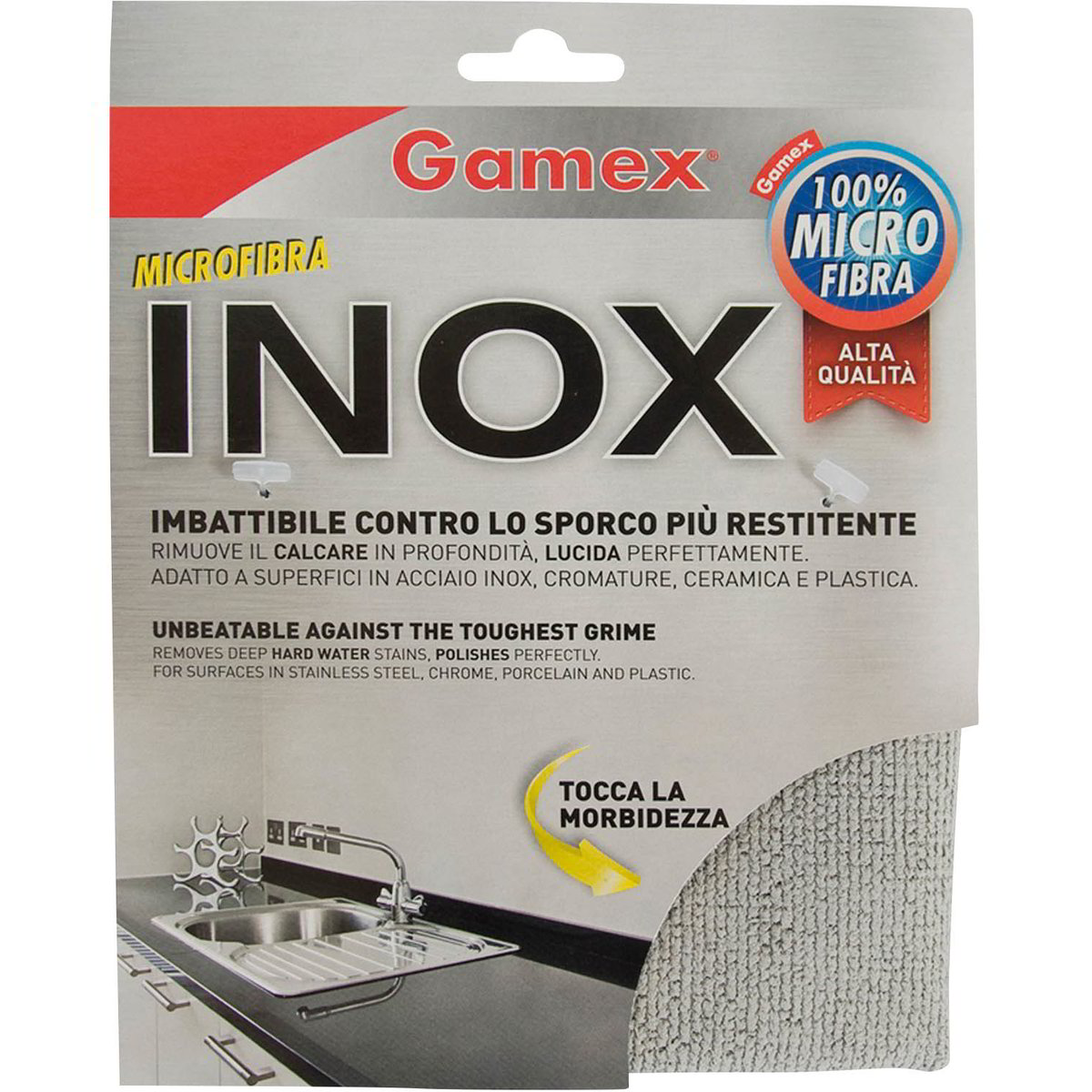 Panno In Microfibra Coagulata Per Acciaio Inox SUPERFIVE – 12 Pezzi, Sgrassante, Lavabile In Lavastoviglie, Antialone E Senza Graffi