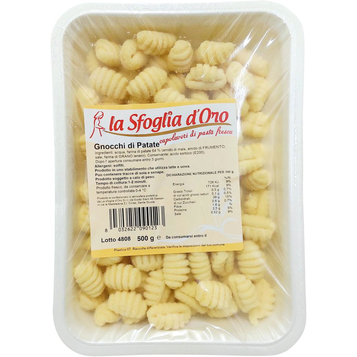 Vendita SFOGLIA D'ORO GNOCCHI DI PATATE e all'ingrosso. Pasta fresca all'ingrosso Zona